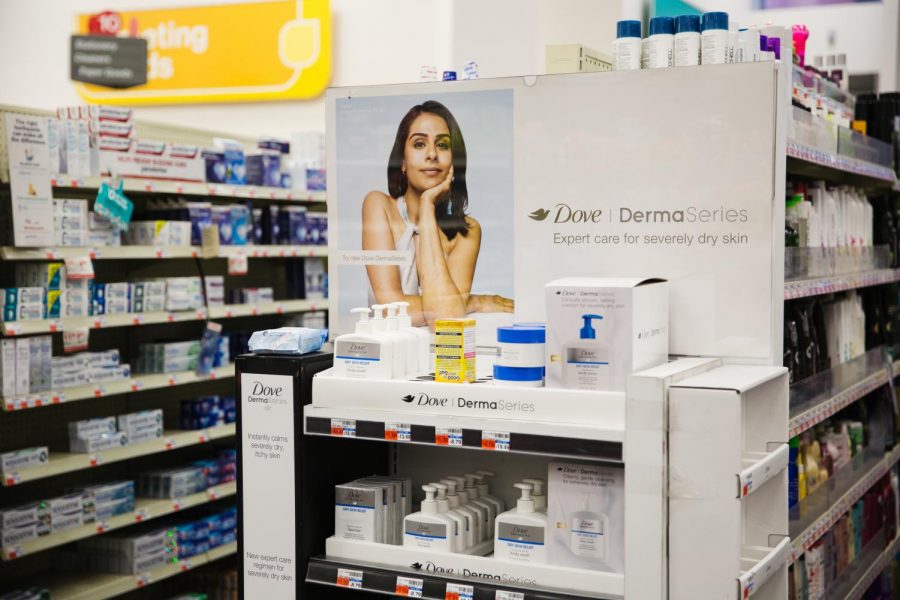 A Dove advertisement at the CVS on Astor Place.