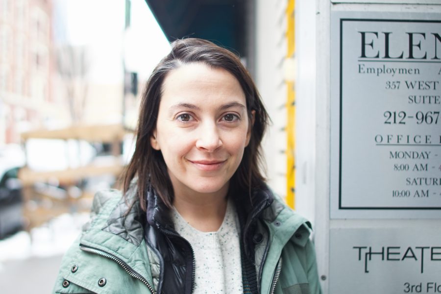 Sofia Alvarez, a playwright, screenwriter and professor in Tisch’s Department of Dramatic Writing. She co-founded the Blockchain Theater Project, a theater company that seeks to dismantle institutional barriers in theater. (Photo by Min Ji Kim)