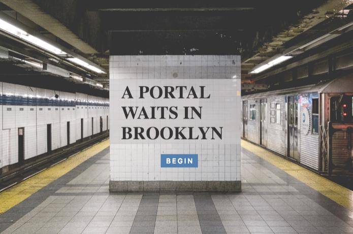 Ashley Jane Lewis uses P5.js programming to immerse the user in this interactive dystopian game, guiding them with audio and visuals through Brooklyn after the city mysteriously goes dark. (Courtesy of Ashley Jane Lewis)